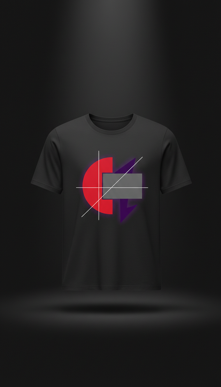Graphic Logo Tee in Jet Black